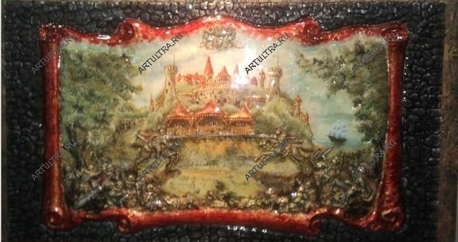 Картина из плавленного стекла - техника фьюзинг