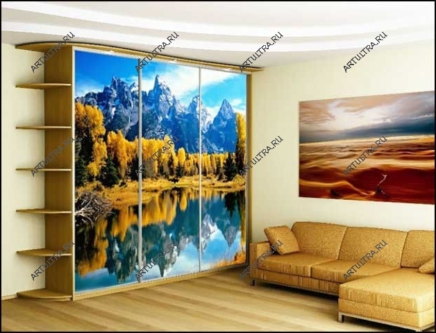 Шкаф купе с фотопечатью благодаря его универсальности можно установить практически в любое помещение