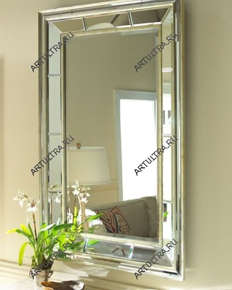 Зеркало с фацетными элементами витража
